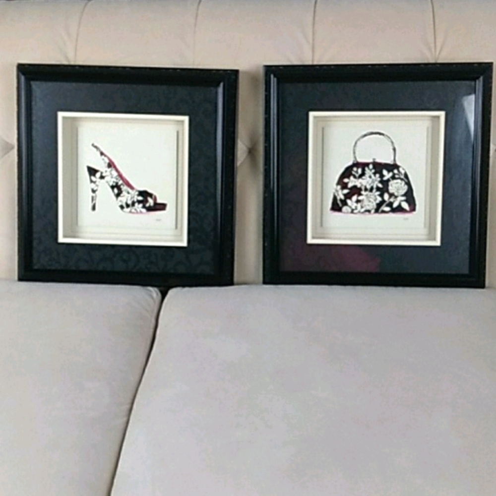 Katie York Style Silhouettes Framed Art, Set of 2